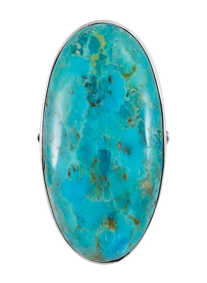 Turquoise Network Turquoise Ring Sterling Silver (PICK COLOR) (Turquoise, 7) - Image 2