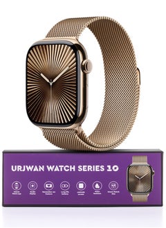 Smartwatch 10th Gen – Gold, 42mm | AMOLED Ultra-Clear Display, Photo Display Feature, Exclusive App, “Remember You” instance messaging, Slimmer Design with Reduced Bezels, New Colors with Extra Strap, Call & Notification Support.