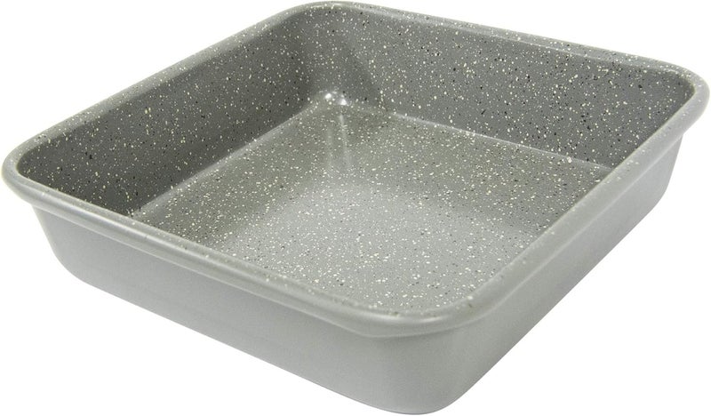 casaWare casaWare 7Inch Toaster Oven Ultimate Series Commercial Weight Ceramic NonStick Coating Square Pan Silver Granite  - Image 2