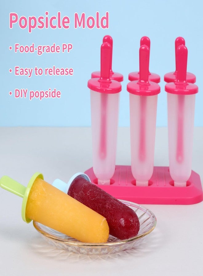 BAKHUK Popsicle Molds 3 Sets Ice Pop Molds Ice Pop Maker with Funnel and Brush, 3 Colors, Reusable Easy Release Ice Pop Maker, Popsicle Mould Frozen Ice Popsicle Maker - Image 3