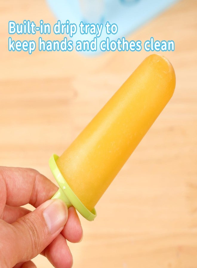 BAKHUK Popsicle Molds 3 Sets Ice Pop Molds Ice Pop Maker with Funnel and Brush, 3 Colors, Reusable Easy Release Ice Pop Maker, Popsicle Mould Frozen Ice Popsicle Maker - Image 5