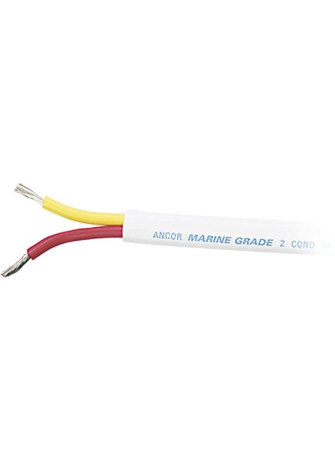 123705 Safety Duplex Cable, 6/2 AWG (2 x 13mm2), Flat - 50ft,Red/Yellow