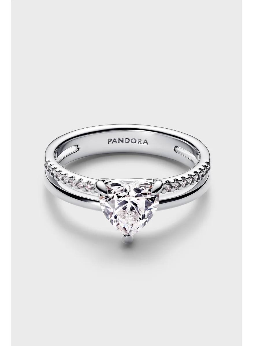 باندورا Heart Sterling Ring