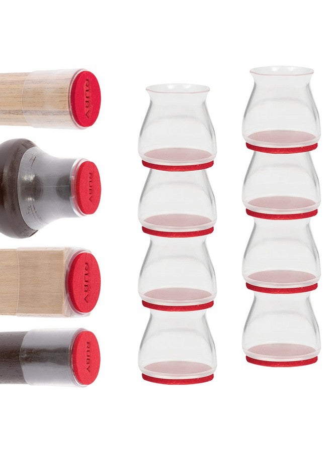 Ruby Sliders As Seen On TV - Red Means They’re Authentic - Premium Chair Covers Protect Hardwood & Tile Floors from Scratching - Fits Most Furniture Leg Sizes & Shapes - 8 Pack - Image 1