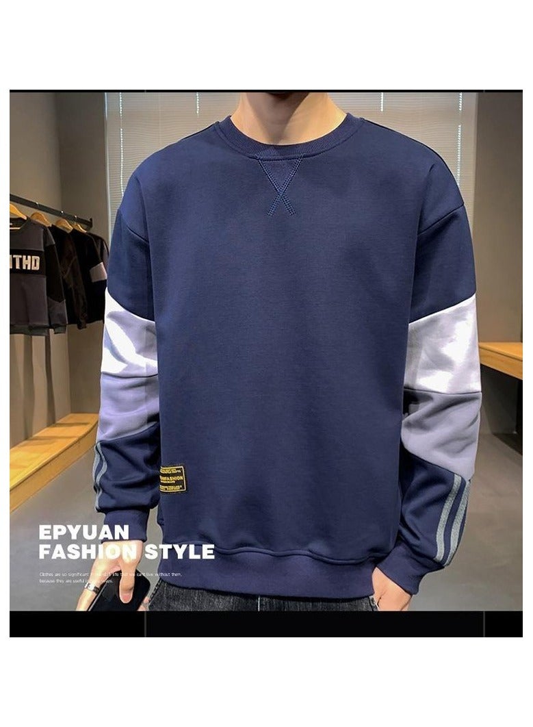 Large Size Fashionable Men's Long Sleeved Easy To Match Sports Hoodie T-shirt  - Image 2