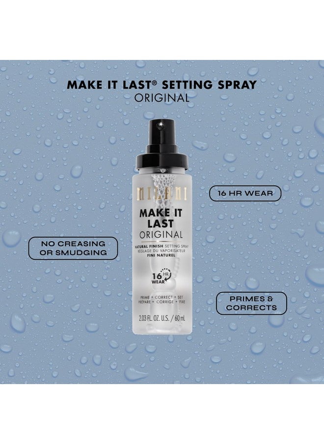 MILANI - Ilani Make It Last Original Natural Finish Setting Spray 3In1 Setting Spray And Primer Prime + Correct + Set Makeup Finishing Spray And Primer Long Lasting Makeup Primer And Spray 2 Pack - Image 1