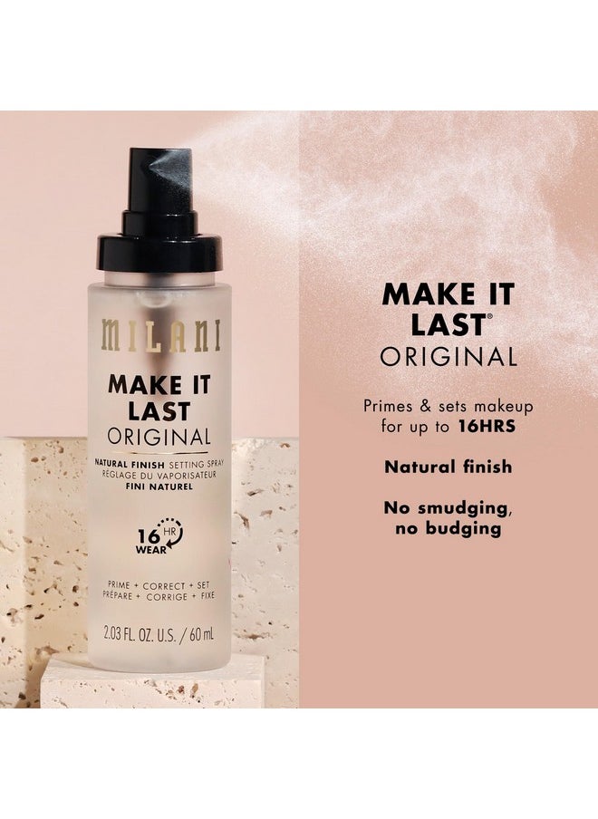 MILANI - Ilani Make It Last Original Natural Finish Setting Spray 3In1 Setting Spray And Primer Prime + Correct + Set Makeup Finishing Spray And Primer Long Lasting Makeup Primer And Spray 2 Pack - Image 1