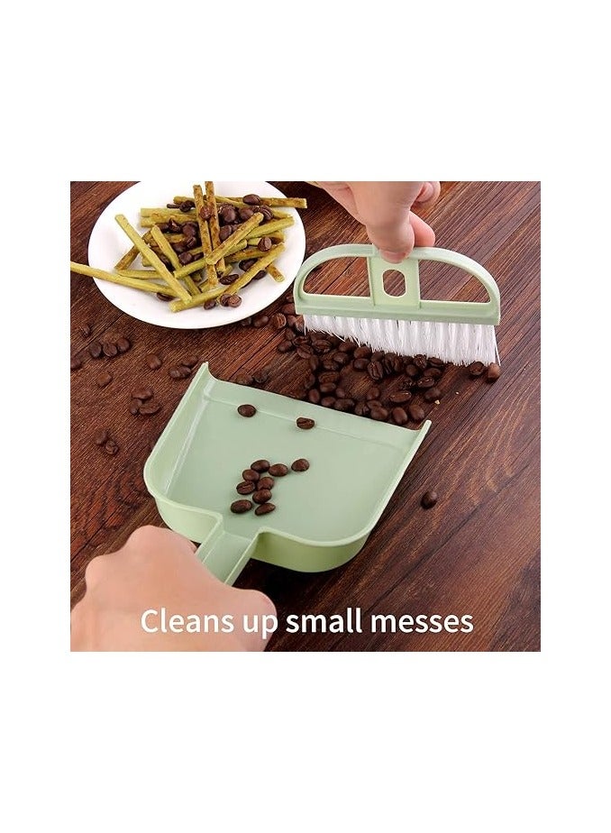 مجموعة مجرفة صغيرة وفرشاة، أداة تنظيف متعددة الوظائف مع فرشاة مكنسة يدوية، وعاء غبار بلاستيكي، مجموعة من قطعتين - Image 5