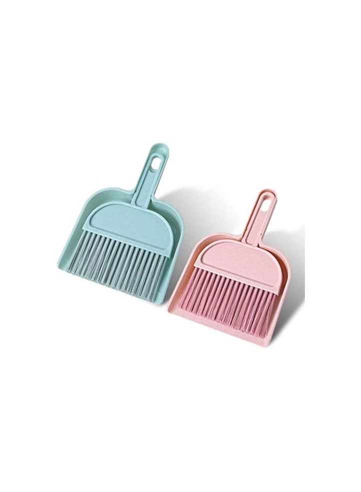 مجموعة مجرفة صغيرة وفرشاة، أداة تنظيف متعددة الوظائف مع فرشاة مكنسة يدوية، وعاء غبار بلاستيكي، مجموعة من قطعتين - Image 1