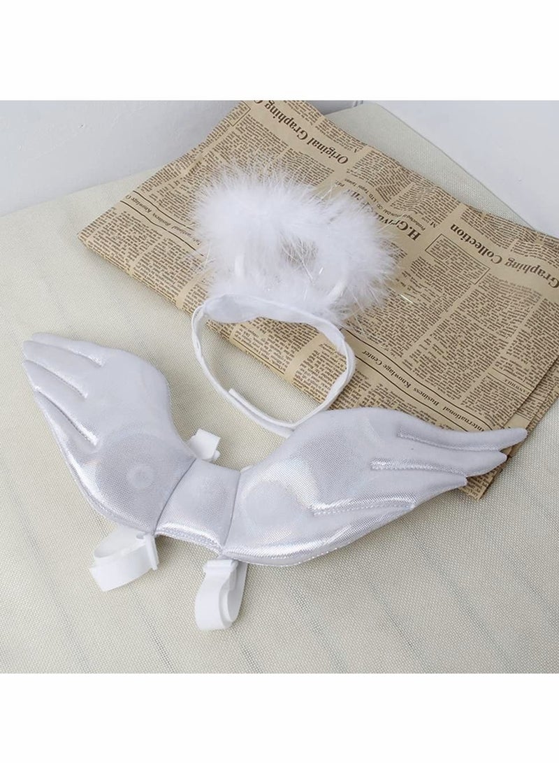 Excefore Pet Wings Cute White Wings Pet Costume Cat Clothes - Image 5