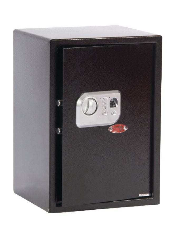 StarTech - Durable Steel Fingerprint, Digital and Tubular Key Electronic Safe Black 17.5kg 50FPN - Image 1