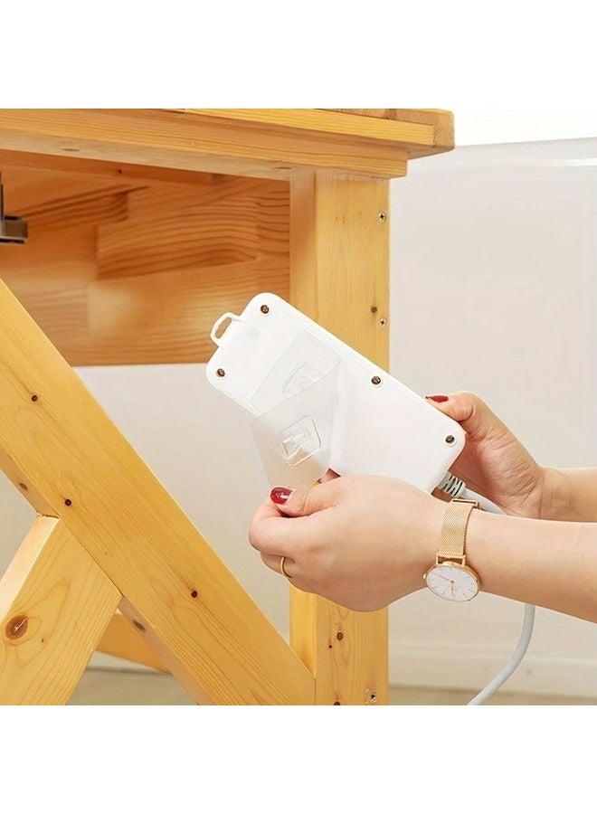 3 Pairs Wall Mounted Traceless Hooks Adhesive No Drill Multifunctional Utility Hangers - Image 3