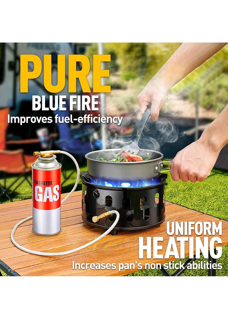 Rani Portable Outdoor Gas Stove Burner Blue Flame Seven Hole Burner Stove - Image 5