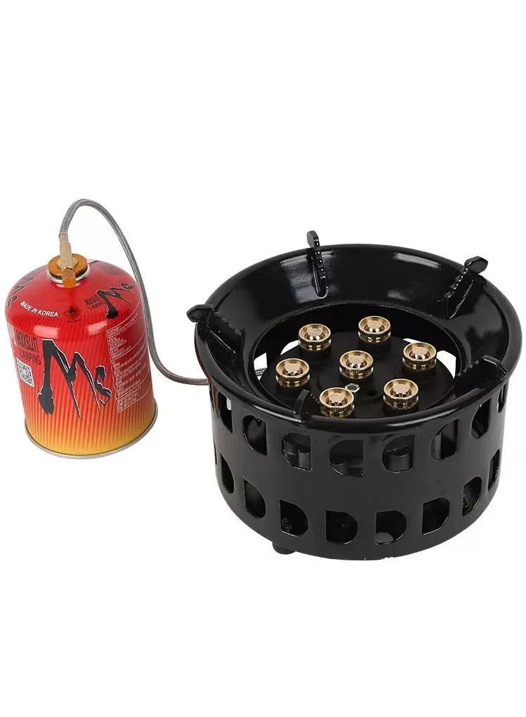 Rani Portable Outdoor Gas Stove Burner Blue Flame Seven Hole Burner Stove - Image 2