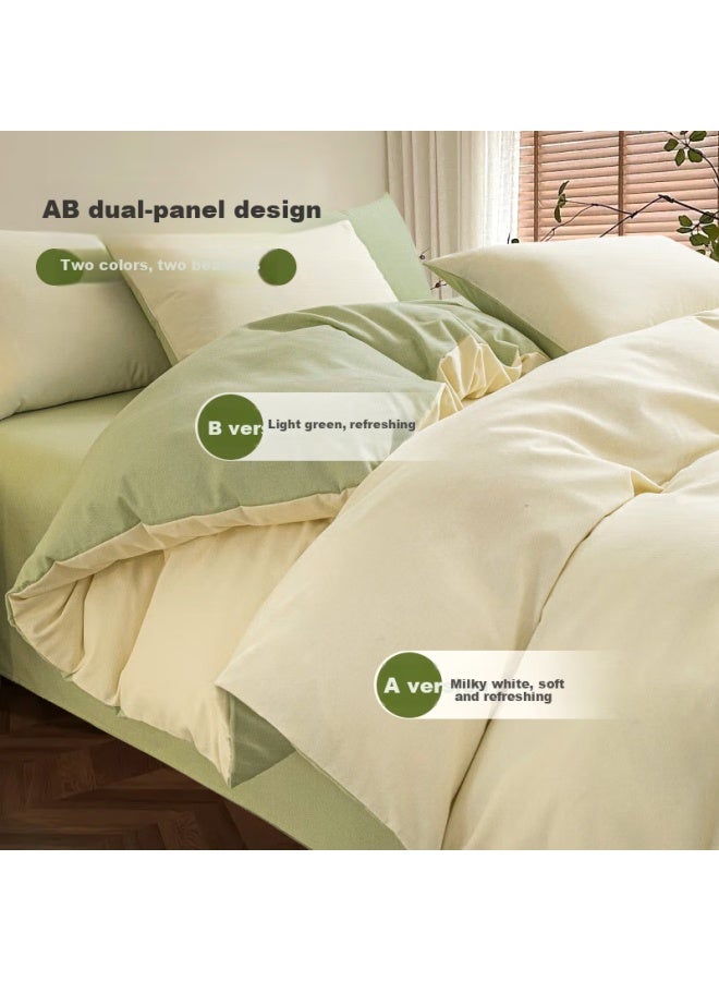 Crown Duvet Cover, Single Piece, 150x200cm, Class A Brushed Cotton, Summer, Single Bed, Student Dormitory, 1.5x2m Bed Sheet And Duvet Cover