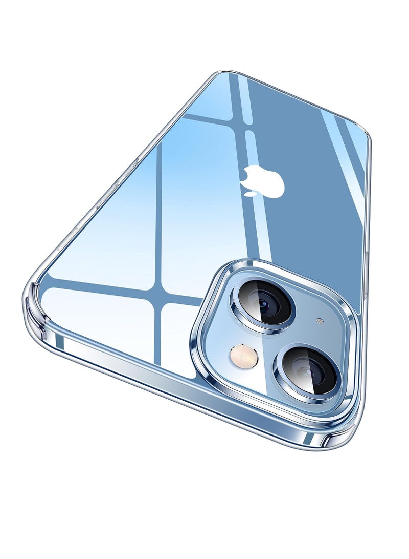 DUSALA For iPhone 15 Plus Case Crystal Clear, [Never Yellow Technology] [12FT Mil-Grade Protection] Transparent Slim Cover Women Men for iPhone 15 Plus  Phone Case 6.7 inch, Clear