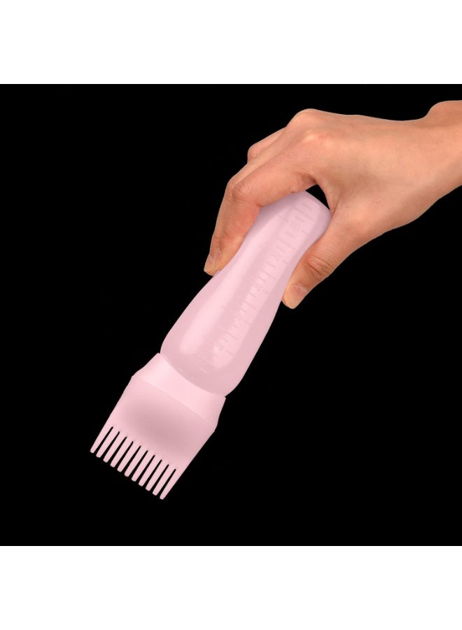 Root Comb Applicator Bottle with Scalp Massager Shampoo Brush for Hair Coloring Dye and Scalp Treatment, Multicolor - Image 2