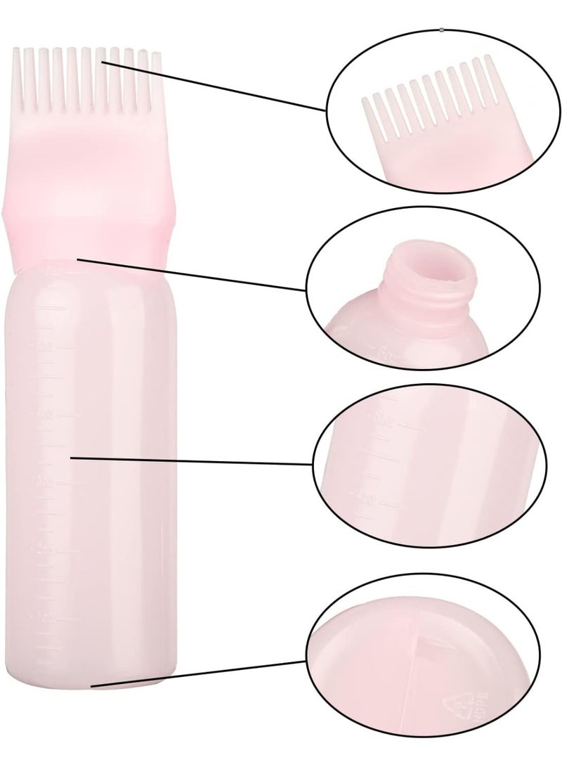 Root Comb Applicator Bottle with Scalp Massager Shampoo Brush for Hair Coloring Dye and Scalp Treatment, Multicolor - Image 3