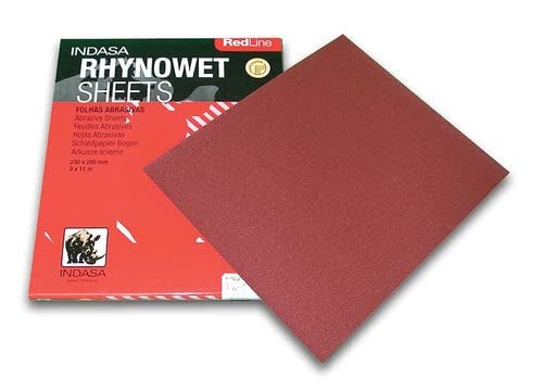 INDASA Redline XL RHYNOWET Sheets 9" X 11" 400 GRIT 50/Box - Image 2