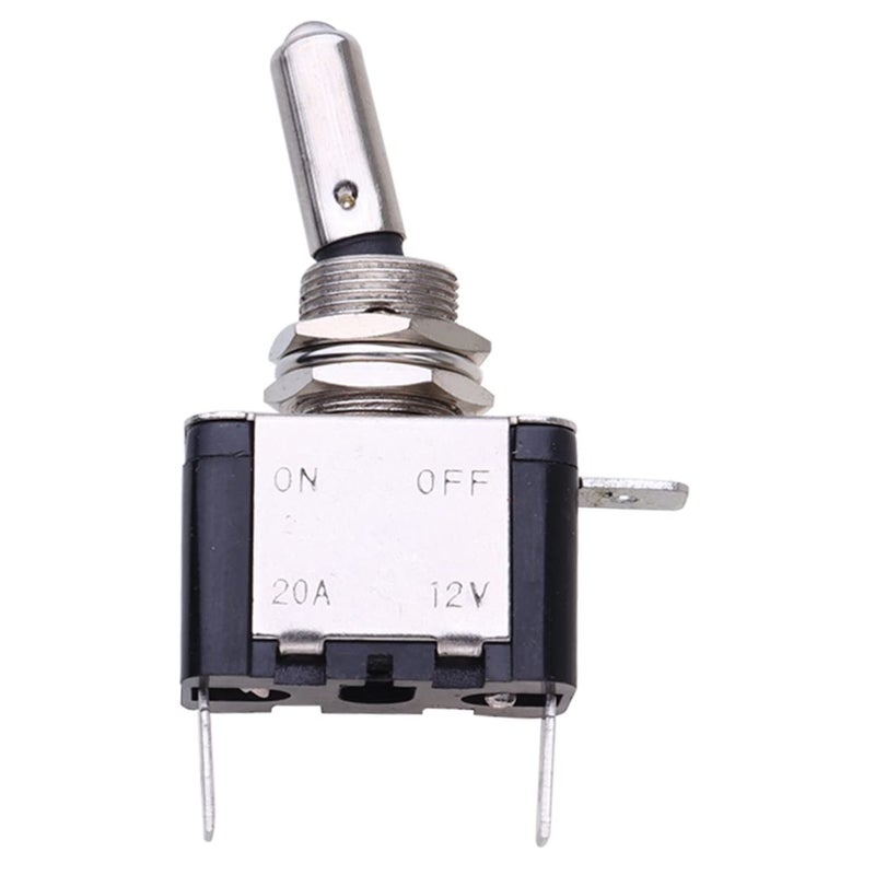 2Pcs Orange 12V LED Toggle Switch Waterproof On Off Button For Car Boat Fog Lamp - Image 1