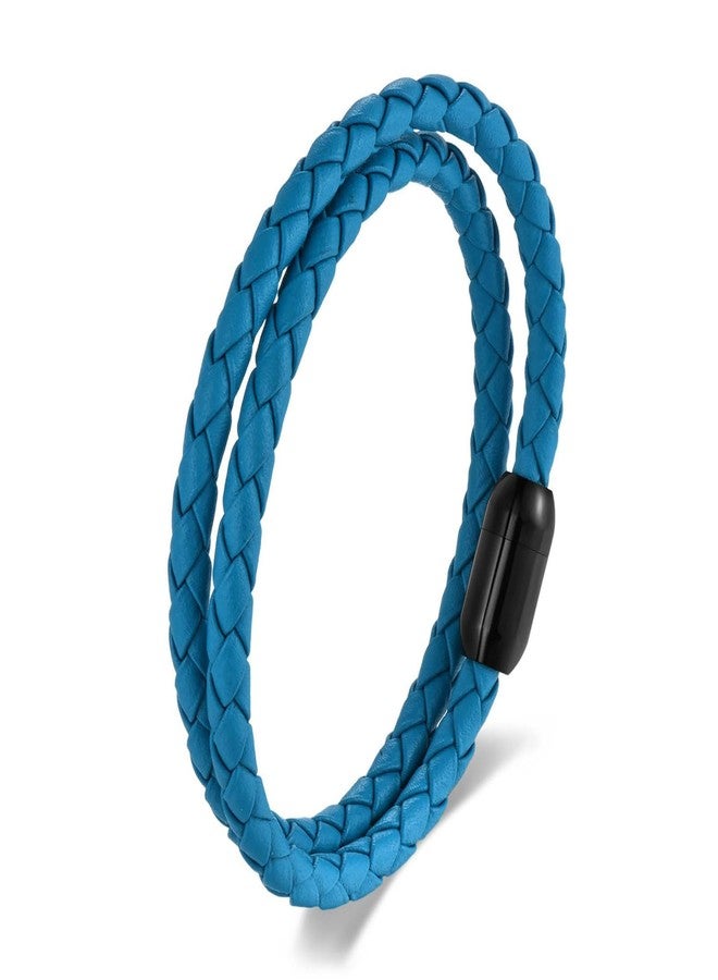 سوار رجالي من Buildcon، سوار معصم رجالي بتصميم جلدي، أساور يد أنيقة للرجال، سوار جلدي قابل للتعديل للرجال، أساور متينة بخيوط للرجال - Image 5