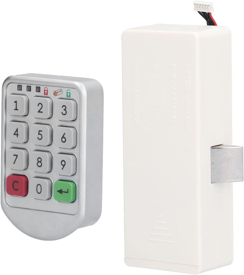 Key Electronic Code Lock, Smart Password Lock Automatic Rebound for Filing Cabinets for Sauna Cabinets for Desks - Image 1