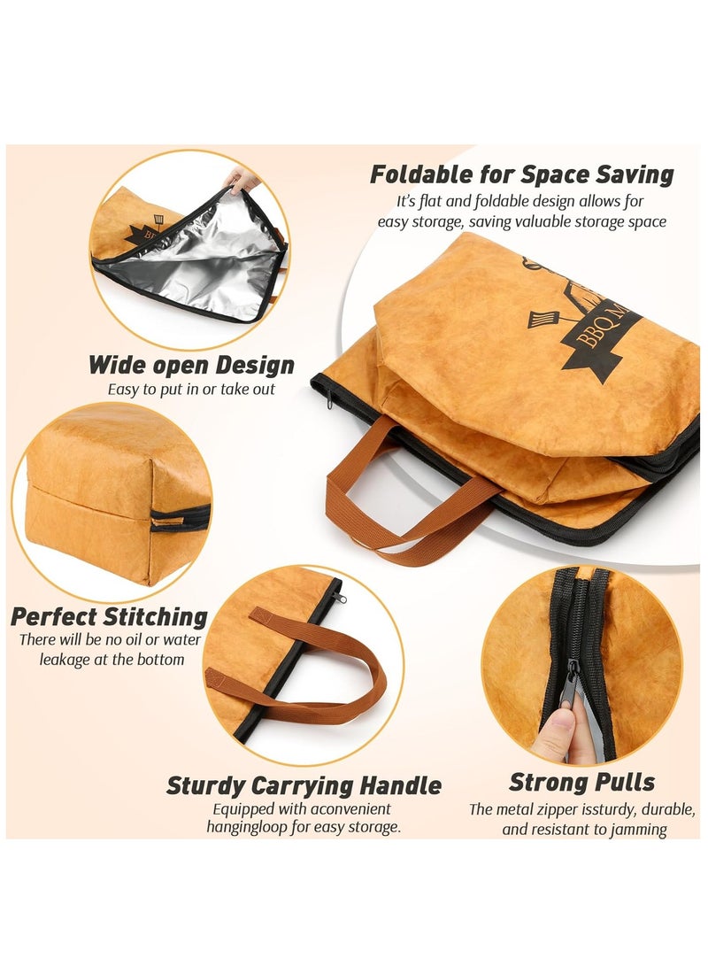 Smoked stove compatible barbecue blanket, reusable pellet smoked meat insulated rest bag, wide mouth for big beef brisket/beef, a gift for men's fathers  - Image 2