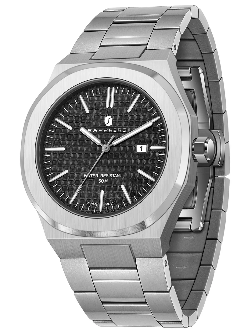 Sapphero SAPPHERO Men's Wrist Watches 50M Waterproof Analog Movement with Date Elegant Mens Gift