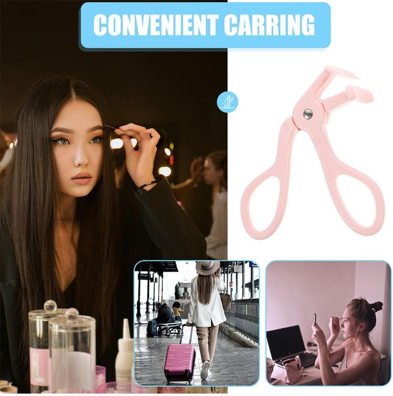 IMIKEYA 2pcs Cute Lash Curler Plastic Eyelash Curling Tool Gentle No Pinch Lash Styling Instrument for Daily Eye Beauty Makeup - Image 3