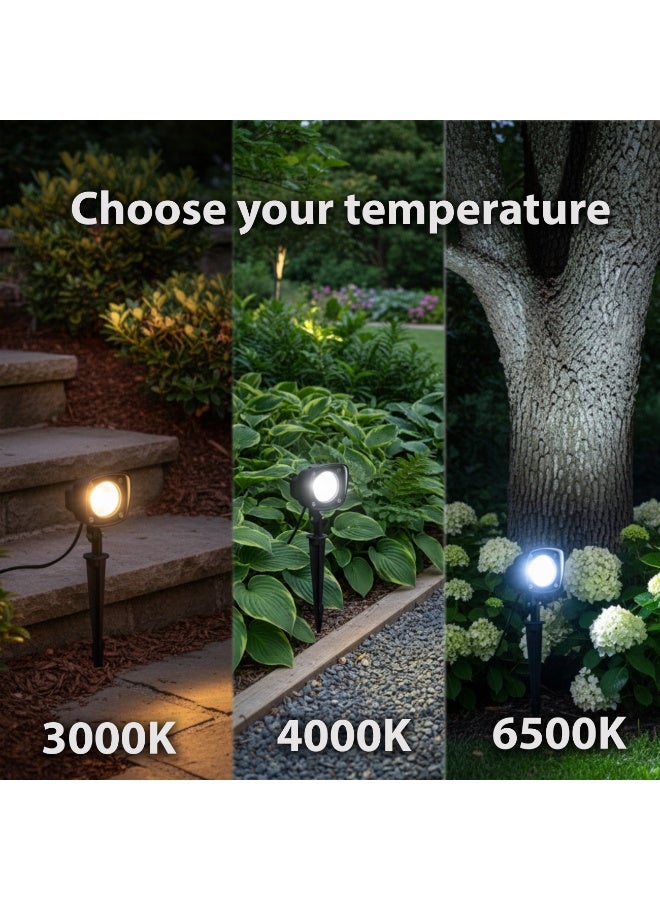 alfriday سبوت لايت خارجي ALFRIDAY مع قاعدة GU10 IP65 – ضوء حديقة قابل للتعديل 3000/4000/6500K متوافق - Image 2