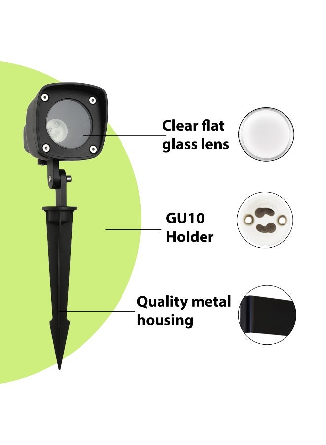 alfriday سبوت لايت خارجي ALFRIDAY مع قاعدة GU10 IP65 – ضوء حديقة قابل للتعديل 3000/4000/6500K متوافق - Image 5