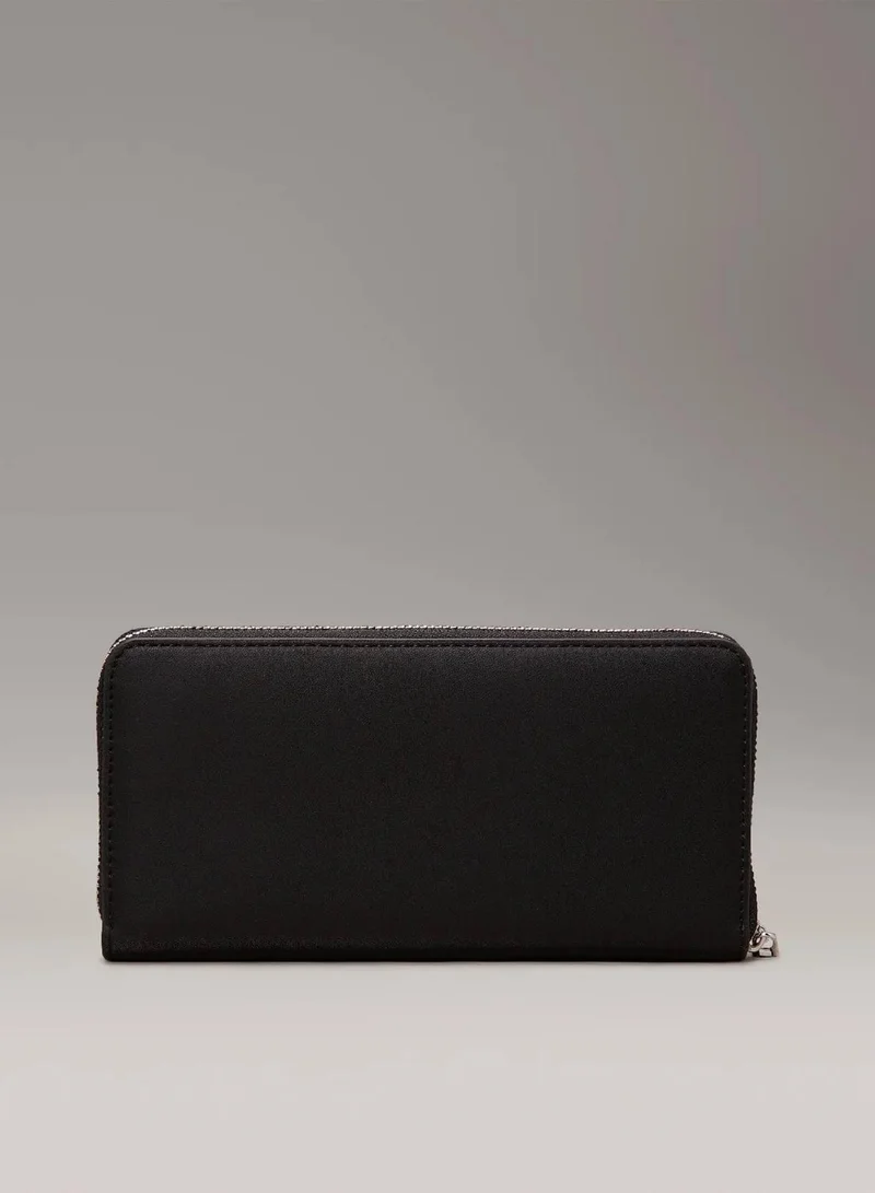Calvin Klein BLACK Large Zip Around Wallet for Women | Best Price UAE