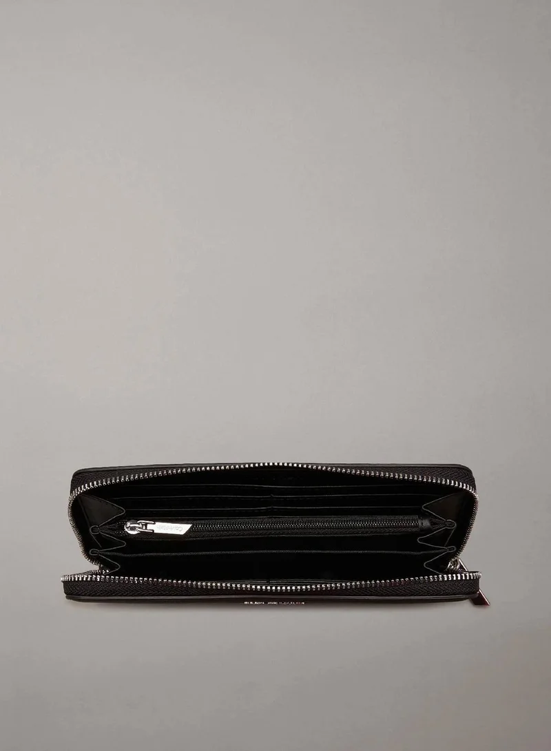 Calvin Klein BLACK Large Zip Around Wallet for Women | Best Price UAE
