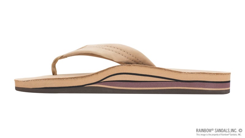 Rainbow Sandals Mens Premier Leather Double Stack, Brown Size XXL - Image 2
