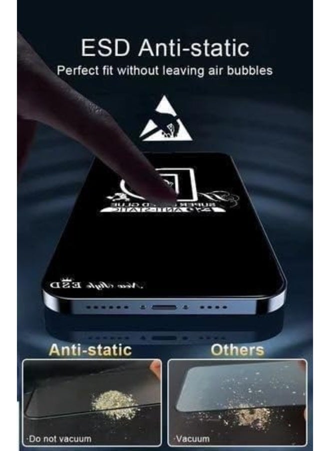 إكس ليفيل واقي شاشة زجاجي مقوى X-LEVEL لهاتف iPhone 17 Pro Max - تقنية ESD المضادة للغبار، مقاومة للخدش، مناسب للحافظات، سهل التركيب، وضوح عالي - Image 3