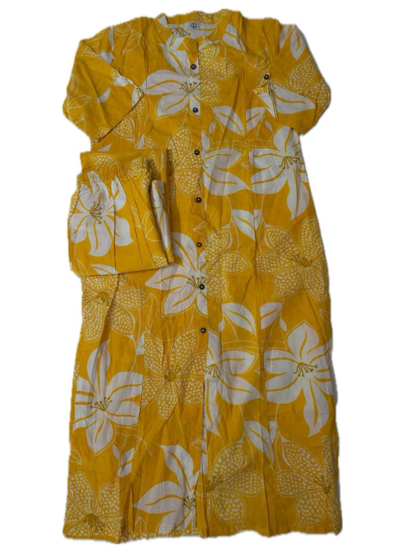 kurta set - yellow colour (large)