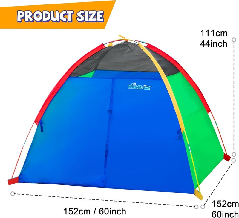 NARMAY خيمة اللعب ® Easy Fun Dome للأطفال للاستخدام الداخلي/الخارجي - 60 × 60 × 44 بوصة - Image 3