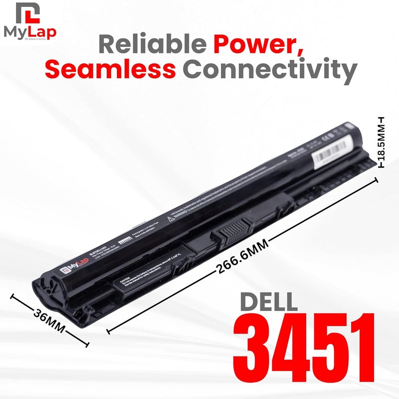 Mylab بطارية M5Y1K لجهاز ديل إنسبيرون 15 سلسلة 5000 3000 5566 5558 5559 5555 5758 3567 3551 3552 3558 14 3451 3452 3458 5458 17 5755 5758 5759 GXVJ3 WKRJ2 VN3N0 HD4J0 P51F P47F P63F P64G - Image 4
