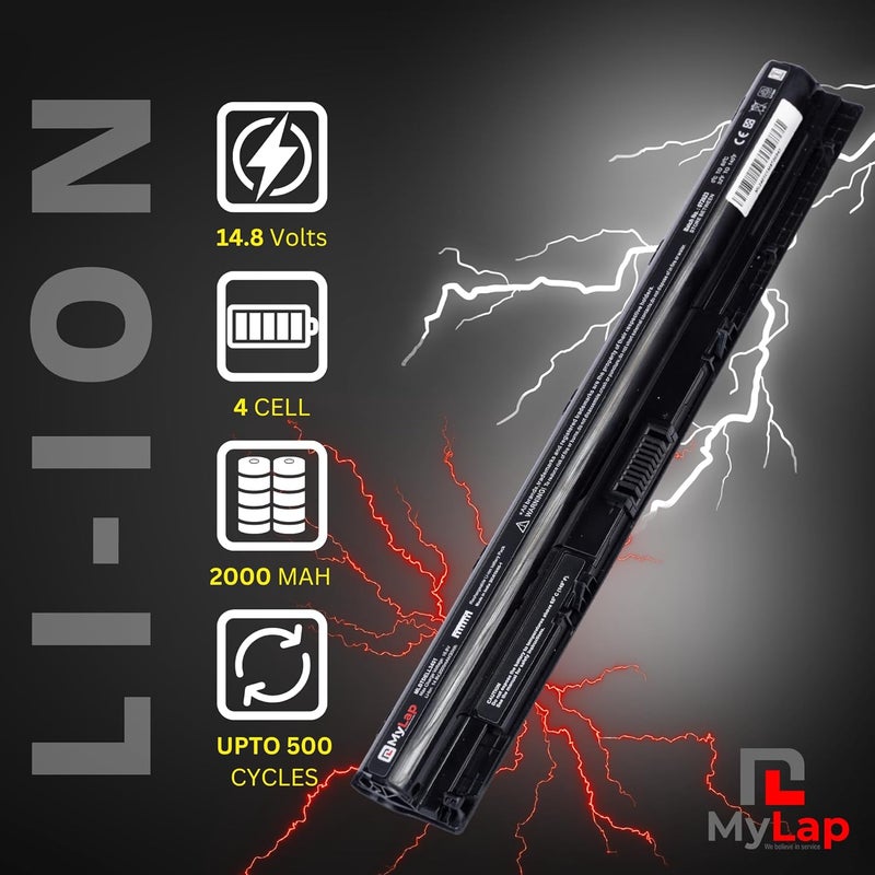 Mylab بطارية M5Y1K لجهاز ديل إنسبيرون 15 سلسلة 5000 3000 5566 5558 5559 5555 5758 3567 3551 3552 3558 14 3451 3452 3458 5458 17 5755 5758 5759 GXVJ3 WKRJ2 VN3N0 HD4J0 P51F P47F P63F P64G - Image 3