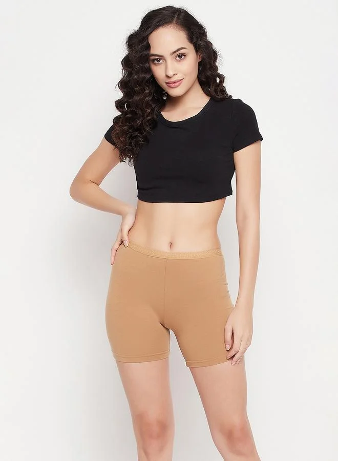Clovia Mid Waist Boyleg - Cotton