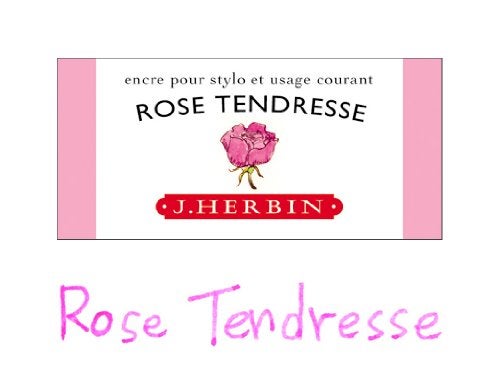 Jacques Herbin Herbin Fountain Pen Ink - 30ml Bottled - Rose Tendresse - Image 4