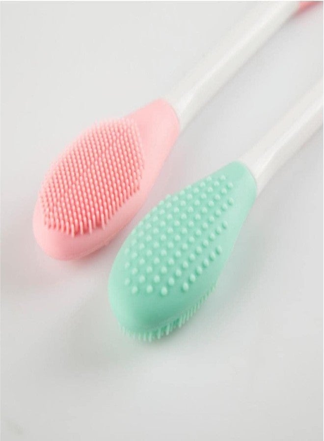 COLBEX Double-ended Mask Brush Silicone Face Applicator Double Sided Cleansing Facial Brush - Multicolor - Image 4