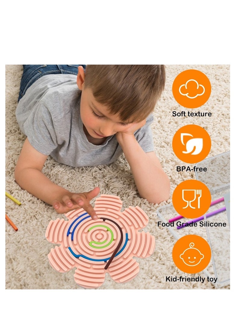 Sensory Activity Board Silicone Sensory Activity Board Children's Educational And Stress Relief Toy - Image 3