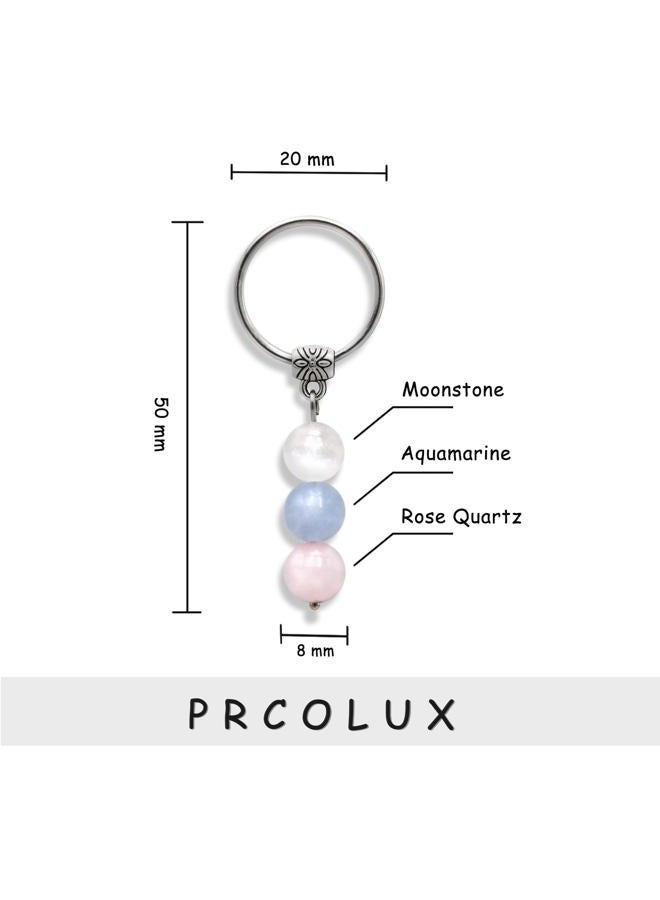 PRCOLUX Happy Birthday Gifts for Women Friend Sister Mom Daughter, 13 16 21 30 40 50 60 70th Birthday Gifts Crystal Keychain, Silver, Standard - Image 2