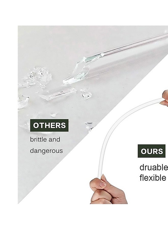 8 قطع من القش القابل لإعادة الاستخدام مع فرشاة تنظيف استبدال القش متطابق مع 40 أونصة 30 أونصة كأس ستانلي تمبلر البلاستيك الشفاف، مثالي للسفر في مكتب المنزل في الهواء الطلق والمشروبات اليومية - Image 4