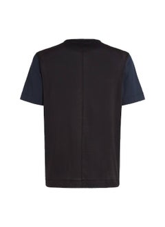 CALVIN KLEIN Calvin Klein Men's T-Shirt - Short Sleeves - Sportswear - Polyester , Black  - Image 4
