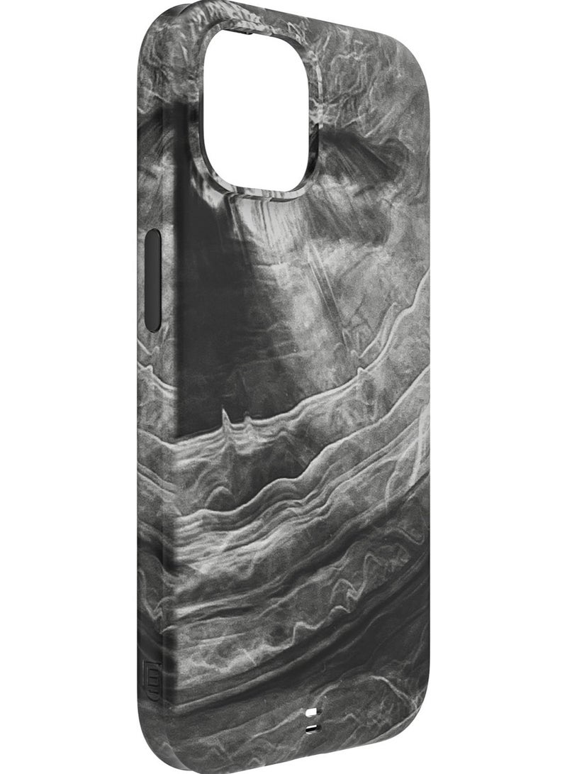 Bodyguardz غطاء هاتف آيفون 15 من كارفي ماربل متوافق مع ماغسيف مع حبل - أسود/أبيض - Image 5