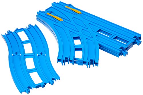 TOMY Japan Toy Car Model Plarail Double Track Turn Out Rail L R 1 Set for Each Input R28AF27 - Image 1