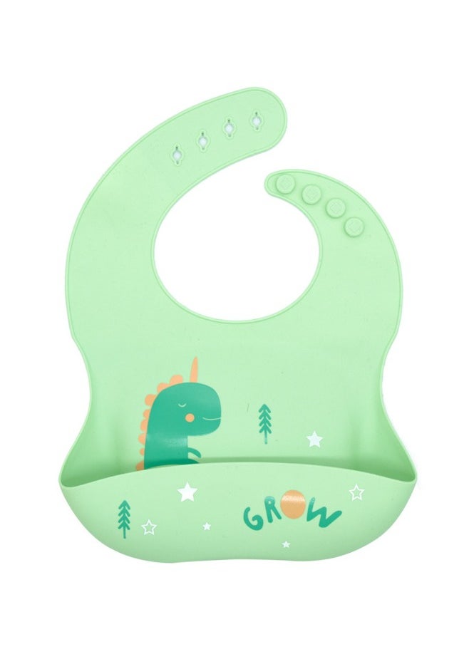 CIMIA Adjustable Silicone Baby Bibs with Leak-Proof Catcher Pocket, Waterproof & Stain-Resistant - Lightweight Durable Feeding Bibs for Newborns, Infants, Toddlers - Dishwasher Safe, Mess-Free Mealtime  - Image 1