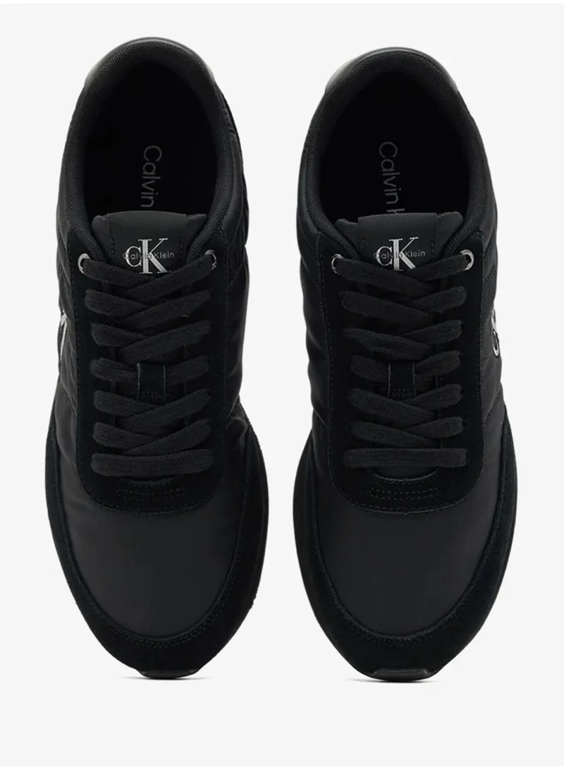Calvin Klein Jeans  Suede Mix Signature Logo Runner Trainers for Men | Best Price UAE